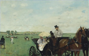 bei den Rennen im Land Edgar Degas Ölgemälde